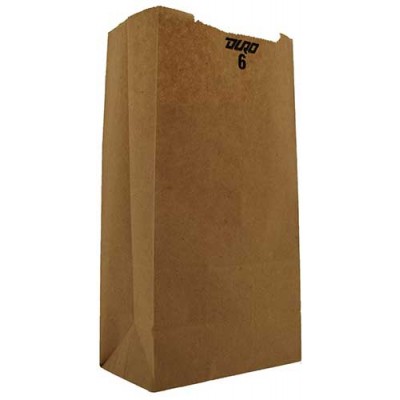DURO BROWN PAPER BAGS 6 LB 500CT/PACK***PICK-UP ONLY***